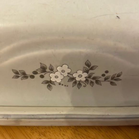 Pfaltzgraff Heirloom Floral Stoneware Candlestick Holders and Butter Dish Set - Picture 3 of 5